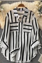 Load image into Gallery viewer, Striped buttoned up shirt
