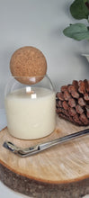 Load image into Gallery viewer, Modern Candle - Unique Candle - Cork Top Candle - Wooden Wick - Coconut Soy Candle
