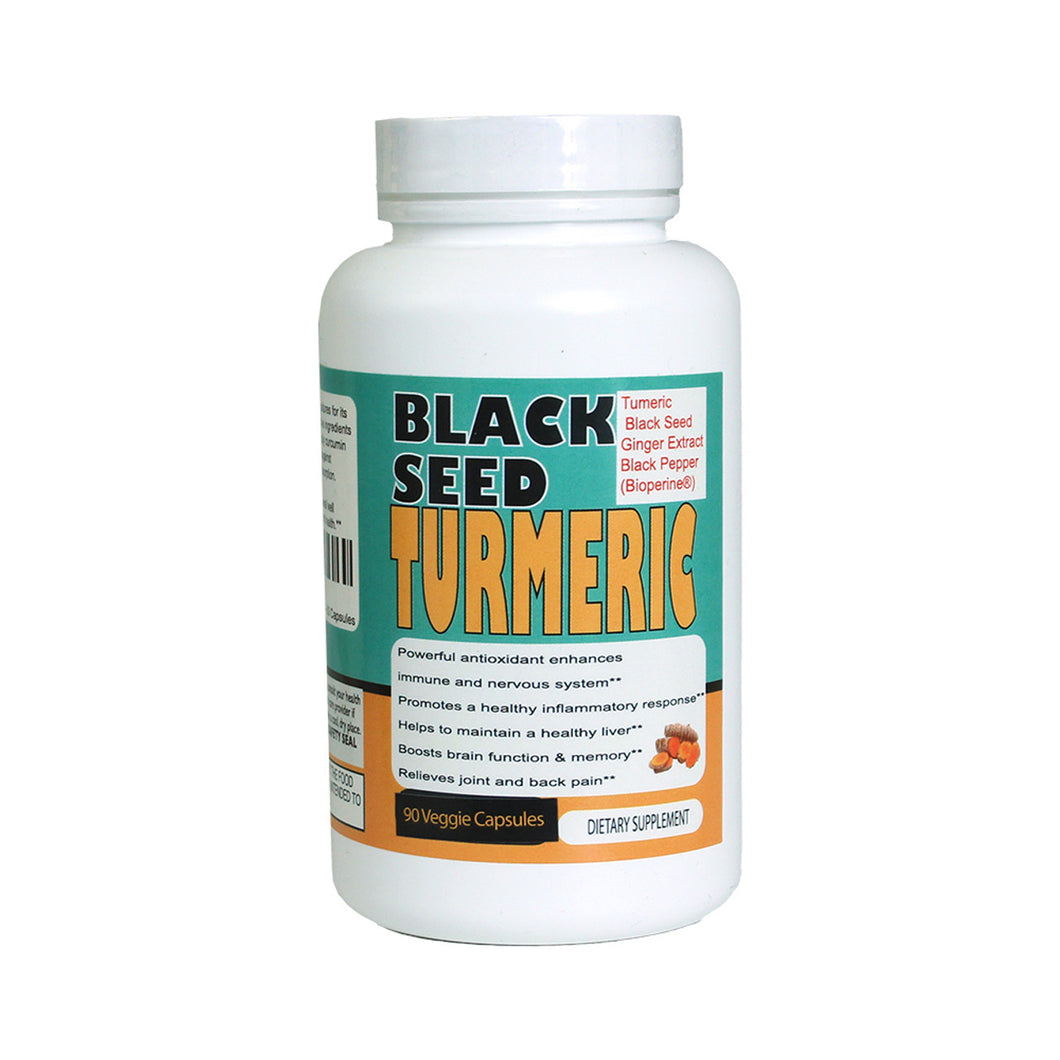 Black Seed Turmeric Veggie Capsules (60 Count)