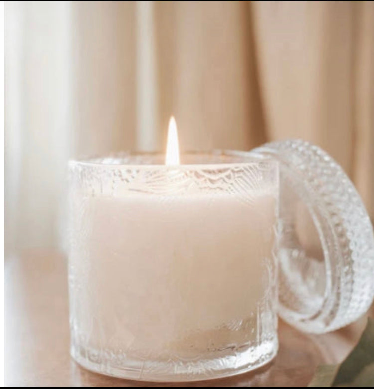 Pink Sugar Crystals Candle