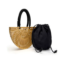 Load image into Gallery viewer, Vintage Bamboo Woven Handbag
