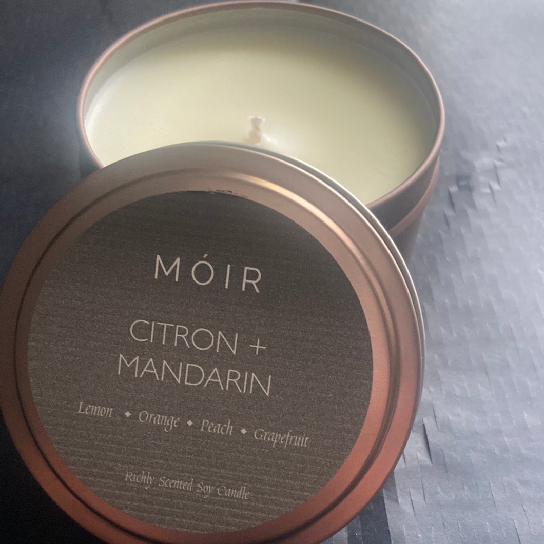 Citron + Mandarin 8oz Candle Travel + Gift Box