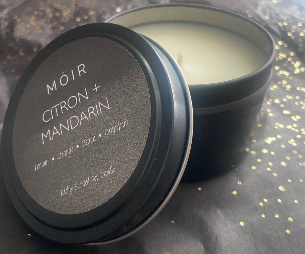 Citron + Mandarin 8 oz Candle Travel Tin