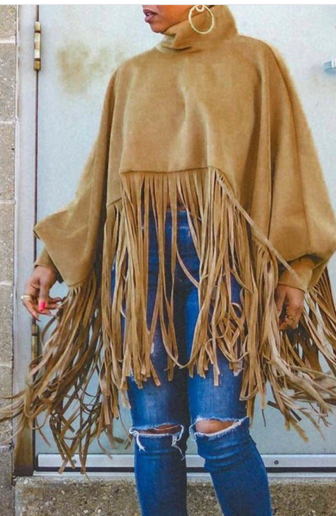 Fringe Long Sleeve Top